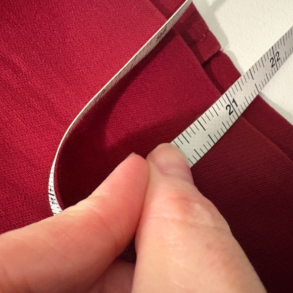 J. Crew Women’s	No. 2 pencil skirt in double-serge cotton, dark red - Picture 5 of 5